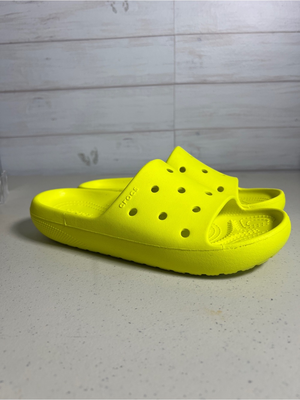 Crocs Slides Yellow Womens US Size 8 Sandals